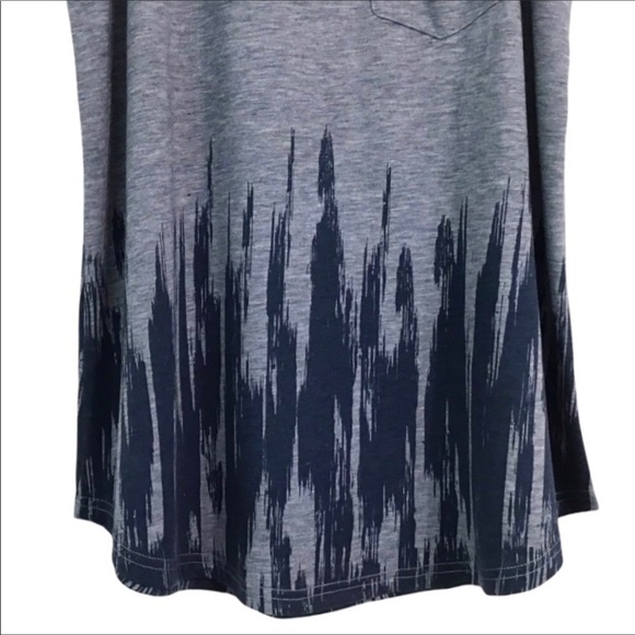 Loveriche Sleeveless High Neck Top Size S Blue Tie Dye Look Long Length NWT - Picture 4 of 8